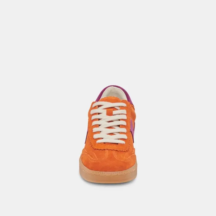 Dolce Vita Notice Sneakers Orange Multi Suede Women Sneakers