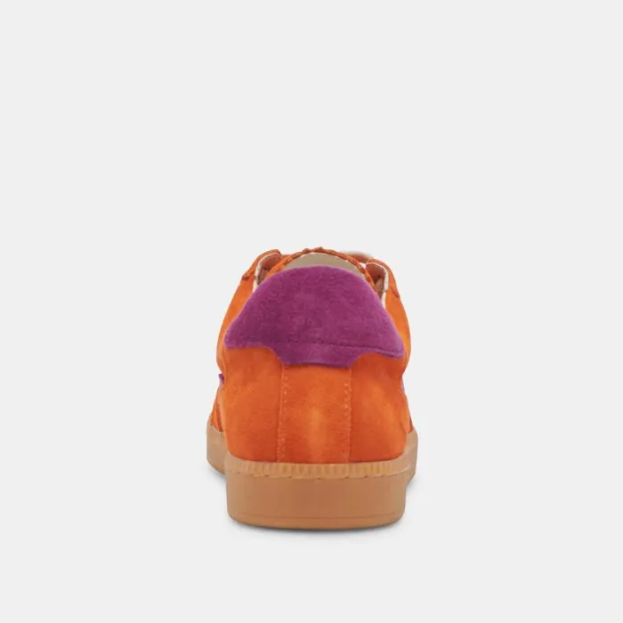 Dolce Vita Notice Sneakers Orange Multi Suede Women Sneakers