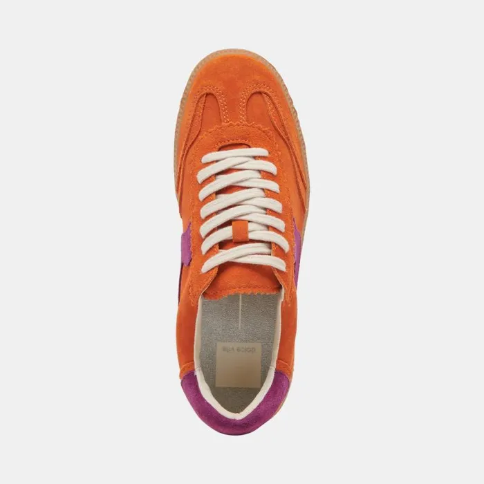 Dolce Vita Notice Sneakers Orange Multi Suede Women Sneakers