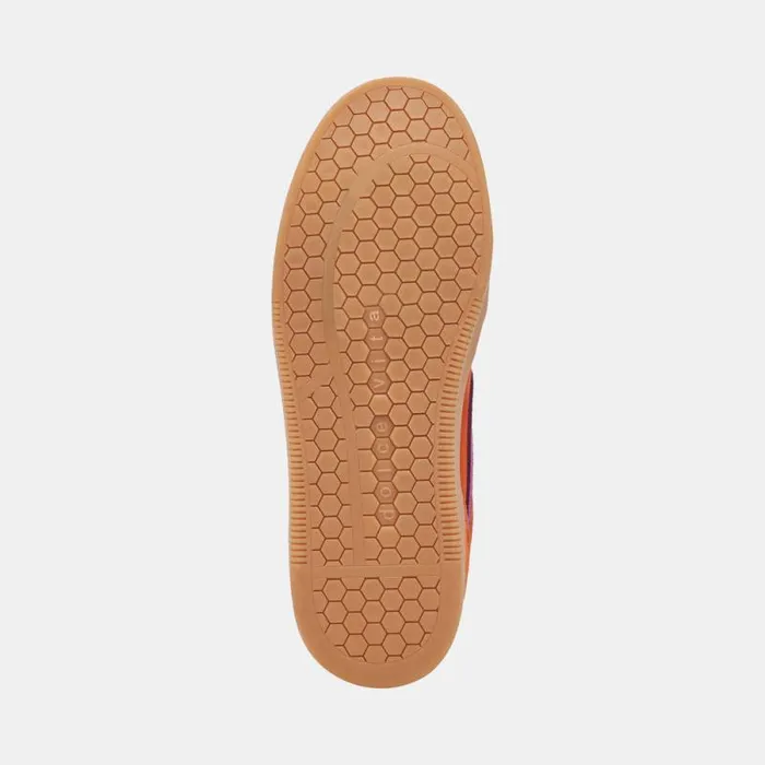 Dolce Vita Notice Sneakers Orange Multi Suede Women Sneakers