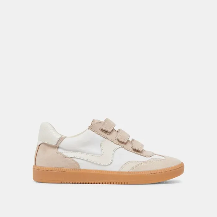 Dolce Vita Notice Velcro Sneakers Ivory Multi Nylon Women Sneakers