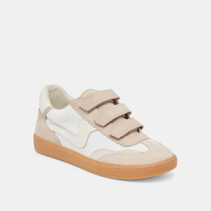 Dolce Vita Notice Velcro Sneakers Ivory Multi Nylon Women Sneakers