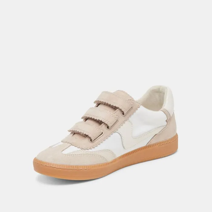 Dolce Vita Notice Velcro Sneakers Ivory Multi Nylon Women Sneakers