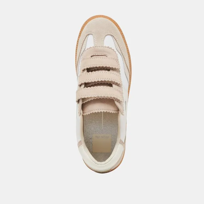 Dolce Vita Notice Velcro Sneakers Ivory Multi Nylon Women Sneakers