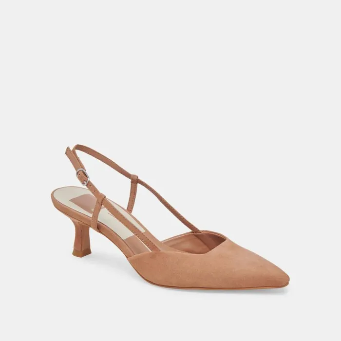 Dolce Vita Odela Heels Toffee Suede Women Heels