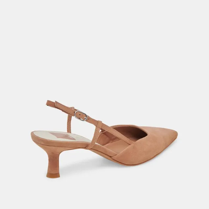 Dolce Vita Odela Heels Toffee Suede Women Heels