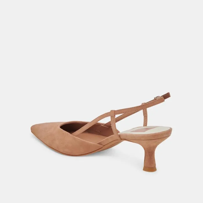 Dolce Vita Odela Heels Toffee Suede Women Heels