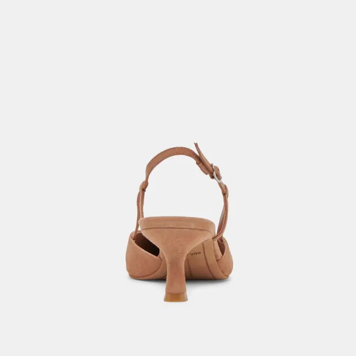 Dolce Vita Odela Heels Toffee Suede Women Heels