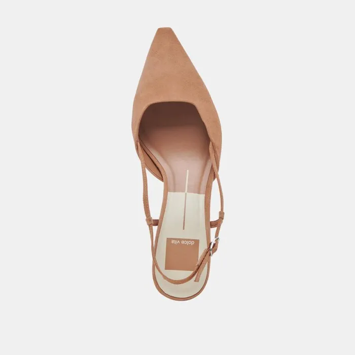 Dolce Vita Odela Heels Toffee Suede Women Heels