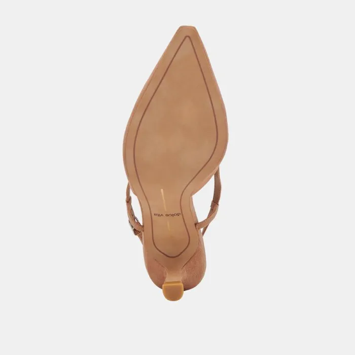 Dolce Vita Odela Heels Toffee Suede Women Heels