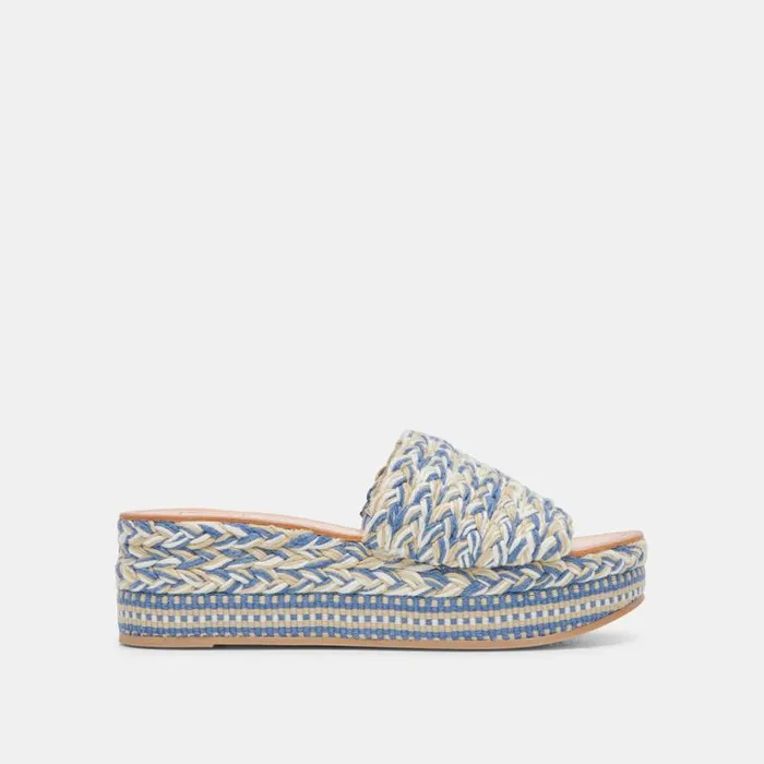 Dolce Vita Pazli Sandals Blue Multi Woven Women Sandals