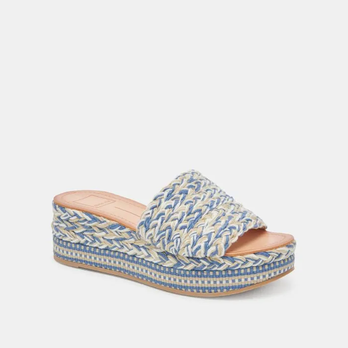 Dolce Vita Pazli Sandals Blue Multi Woven Women Sandals