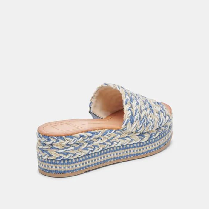 Dolce Vita Pazli Sandals Blue Multi Woven Women Sandals