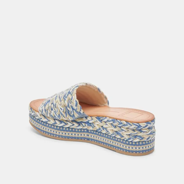 Dolce Vita Pazli Sandals Blue Multi Woven Women Sandals