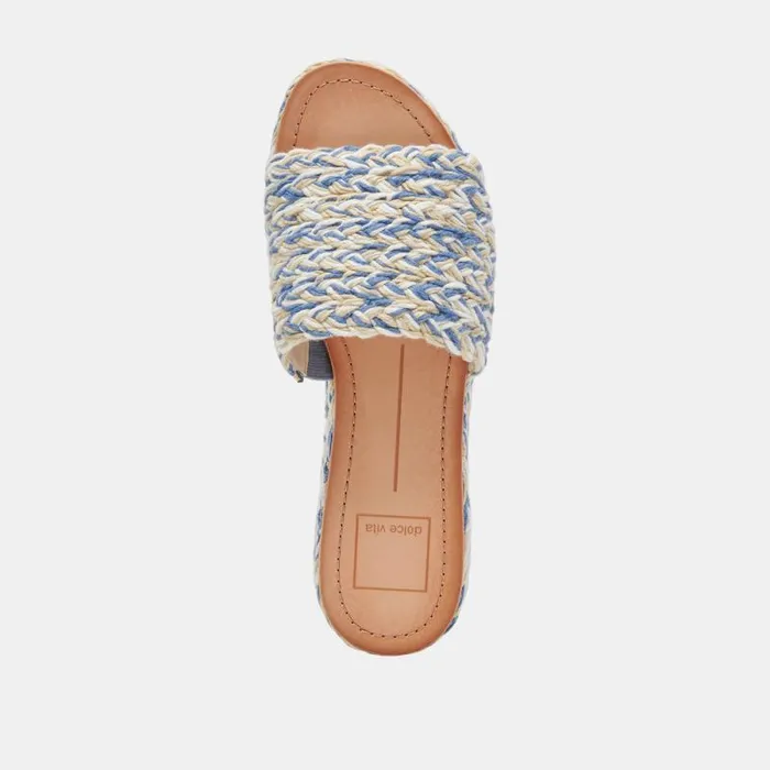 Dolce Vita Pazli Sandals Blue Multi Woven Women Sandals