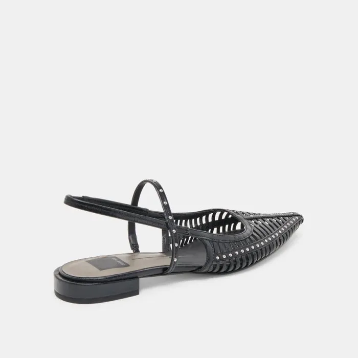 Dolce Vita Phinly Flats Midnight Crinkle Patent Women Flats and Loafers