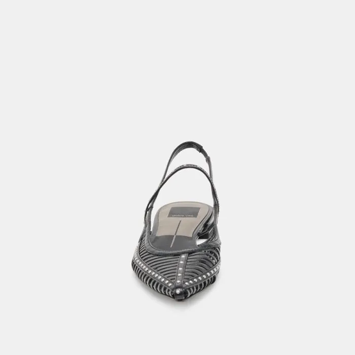 Dolce Vita Phinly Flats Midnight Crinkle Patent Women Flats and Loafers