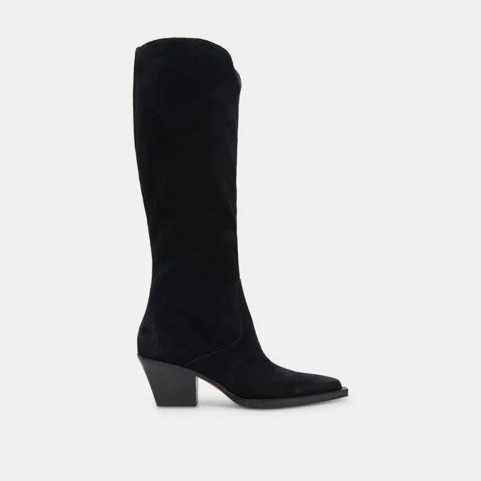 Dolce Vita Raj Boots Onyx Suede Women Boots and Booties