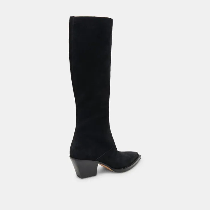 Dolce Vita Raj Boots Onyx Suede Women Boots and Booties