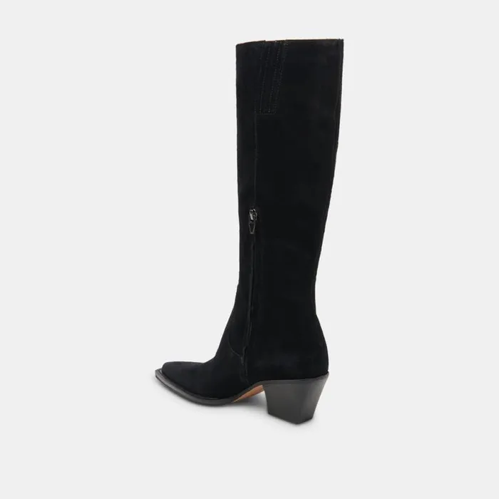 Dolce Vita Raj Boots Onyx Suede Women Boots and Booties