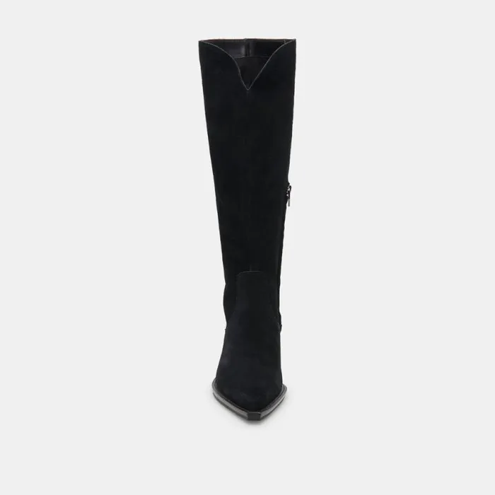 Dolce Vita Raj Boots Onyx Suede Women Boots and Booties