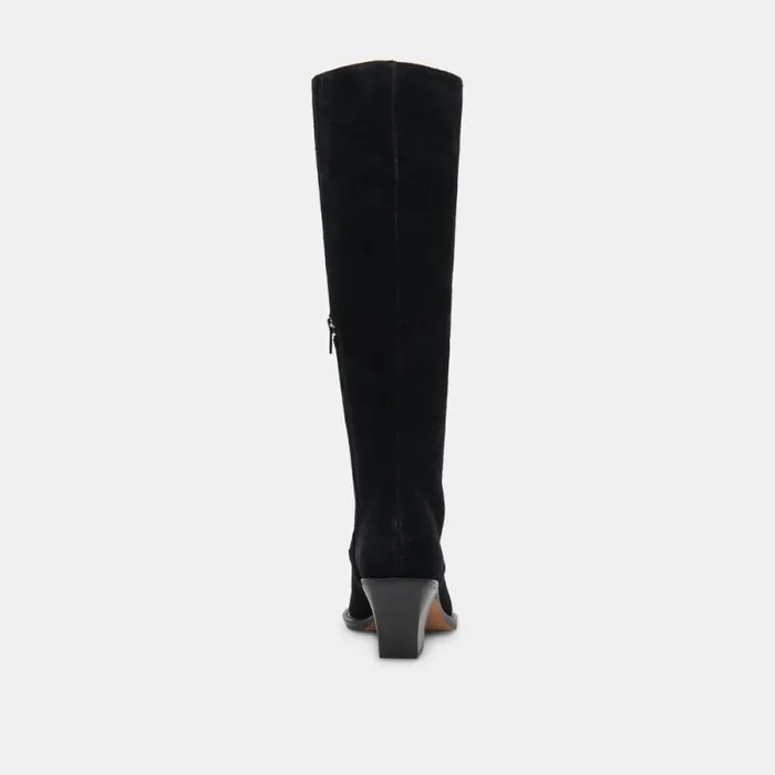 Dolce Vita Raj Boots Onyx Suede Women Boots and Booties