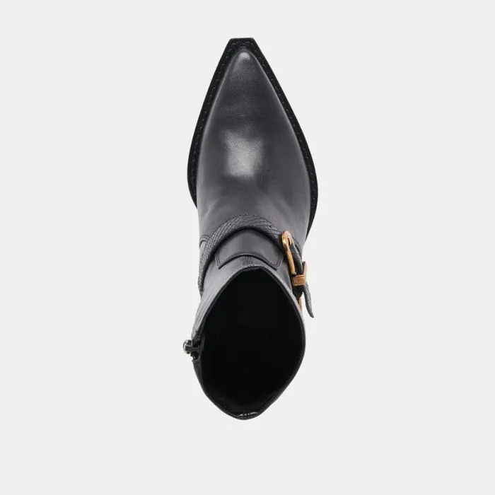 Dolce Vita Rave Boots Black Leather Women Boots and Booties