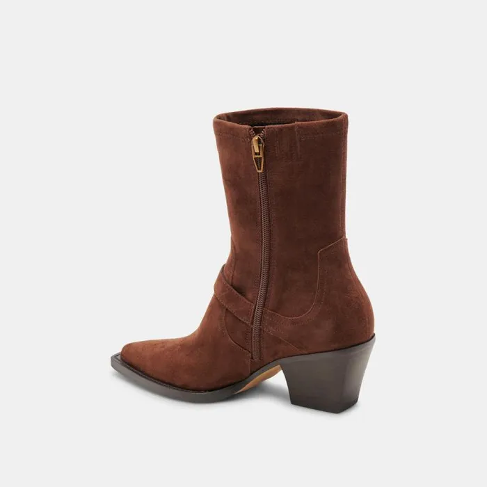 Dolce Vita Rave Boots Dk Brown Suede Women Boots and Booties