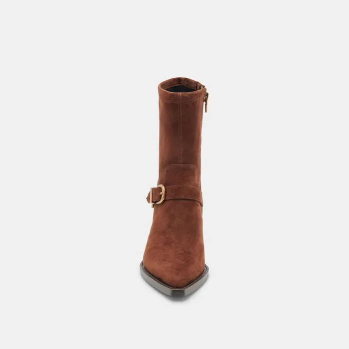 Dolce Vita Rave Boots Dk Brown Suede Women Boots and Booties