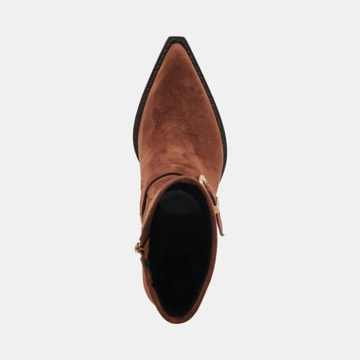 Dolce Vita Rave Boots Dk Brown Suede Women Boots and Booties