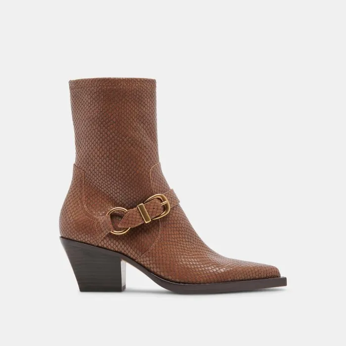 Dolce Vita Rave Wide Calf Boots Saddle Embossed Leather Women Boots and Booties Dolce Vita Rave Wide Calf Boots Saddle Embossed Leather Women Boots and Booties