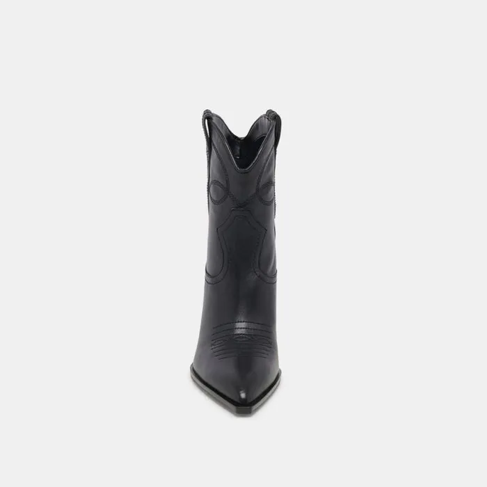 Dolce Vita Rimona Wide Calf Booties Black Leather Women Boots and Booties