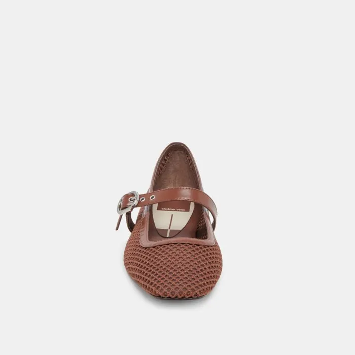 Dolce Vita Rodni Mesh Ballet Flats Toffee Woven Mesh Women Flats and Loafers