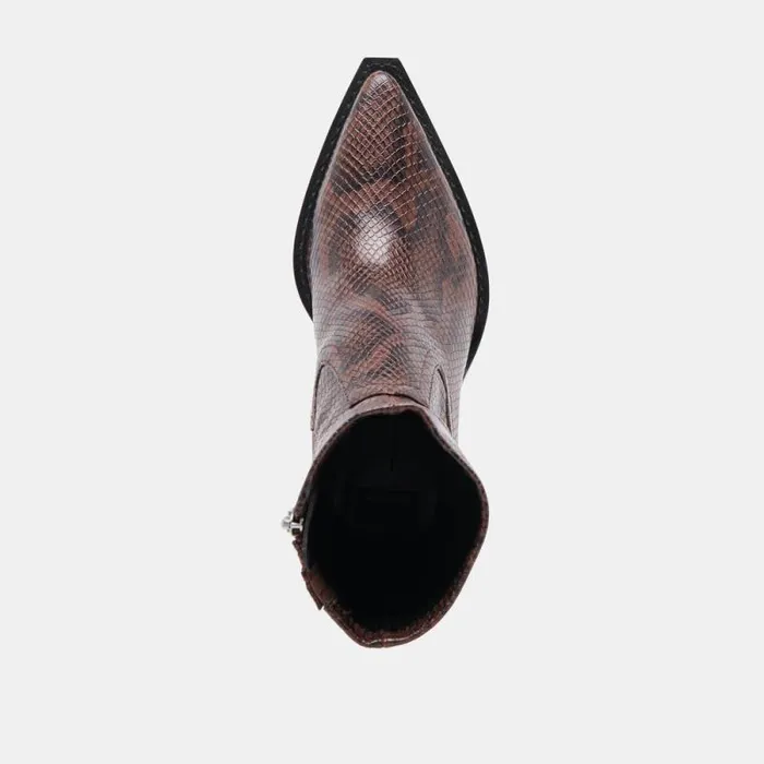 Dolce Vita Rutger Wide Calf Boots Java Embossed Stella Women Boots and Booties