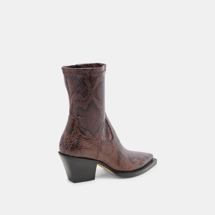 Dolce Vita Rutger Wide Calf Boots Java Embossed Stella Women Boots and Booties