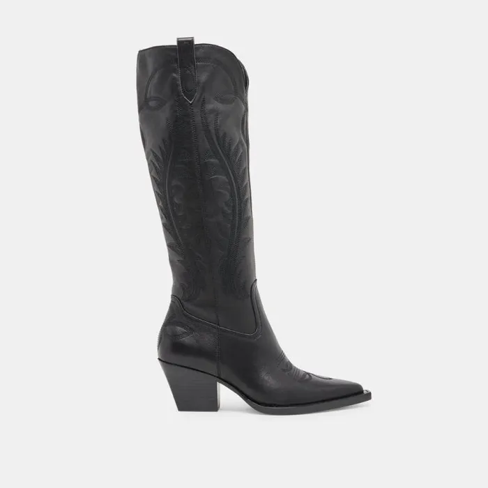 Dolce Vita Ryatt Boots Black Leather Women Boots and Booties