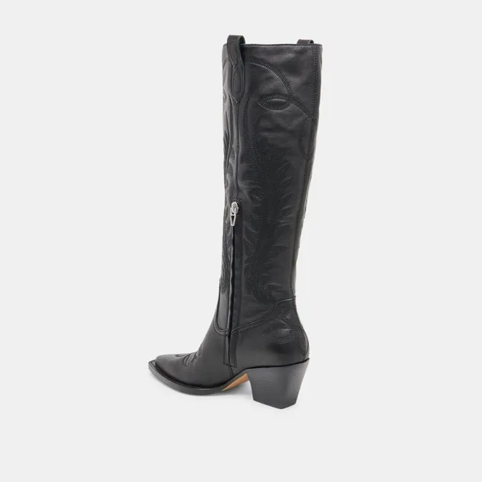Dolce Vita Ryatt Boots Black Leather Women Boots and Booties