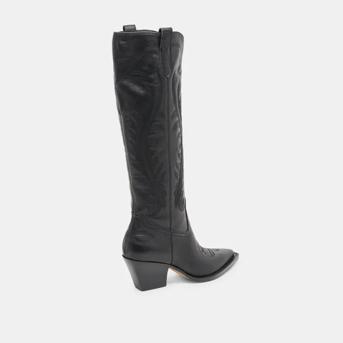 Dolce Vita Ryatt Boots Black Leather Women Boots and Booties