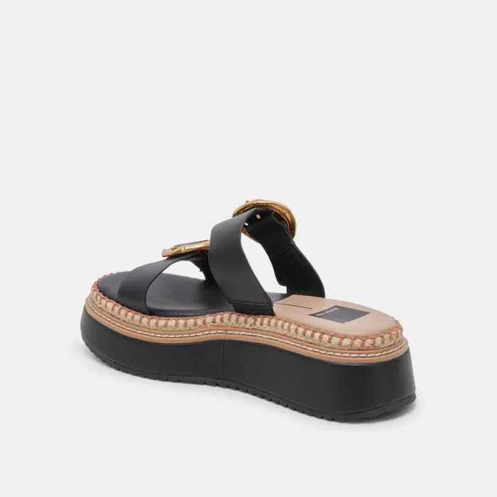 Dolce Vita Rysha Sandals Black Leather Women Sandals