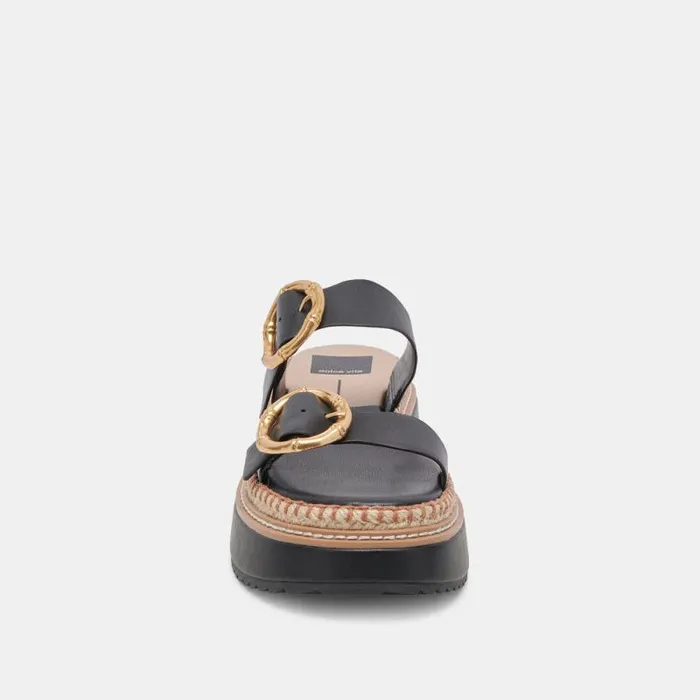 Dolce Vita Rysha Sandals Black Leather Women Sandals