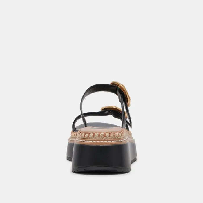 Dolce Vita Rysha Sandals Black Leather Women Sandals