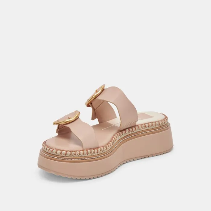 Dolce Vita Rysha Sandals Cream Leather Women Sandals