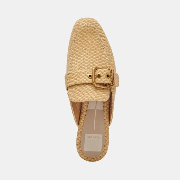 Dolce Vita Santel Flats Honey Raffia Women Flats and Loafers
