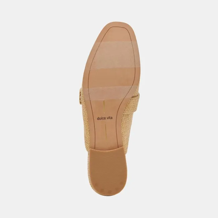 Dolce Vita Santel Flats Honey Raffia Women Flats and Loafers