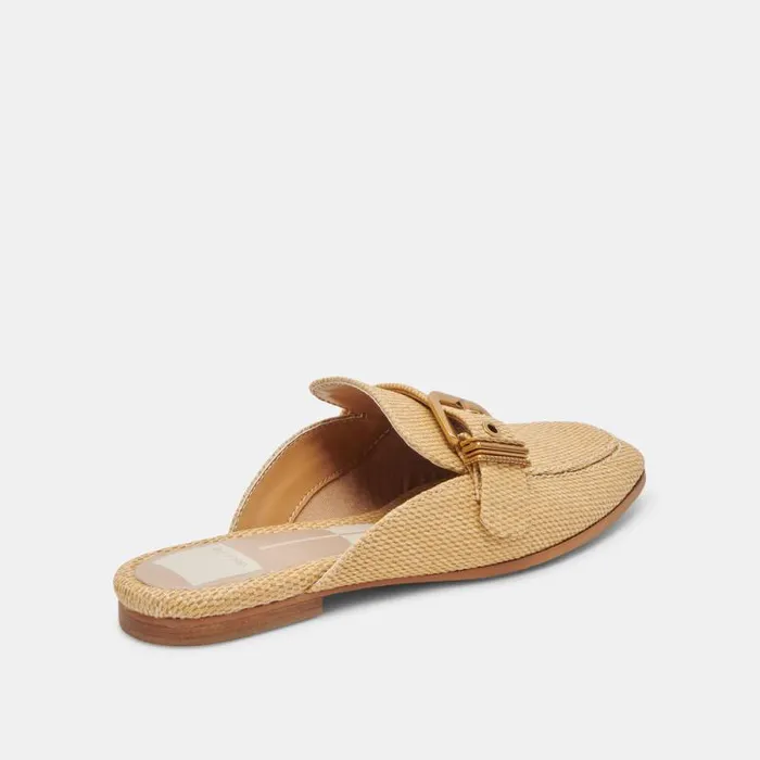 Dolce Vita Santel Flats Honey Raffia Women Flats and Loafers