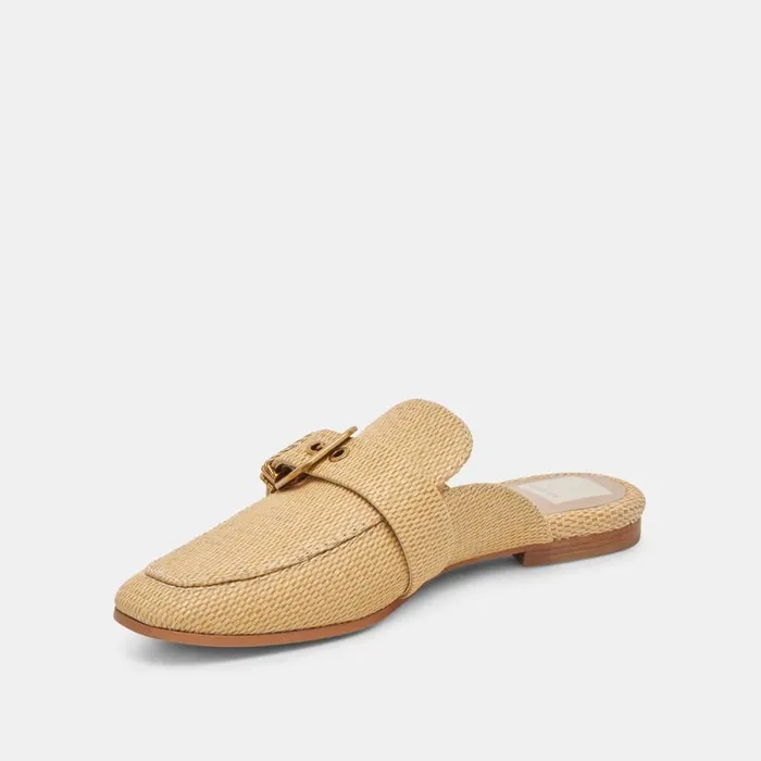 Dolce Vita Santel Flats Honey Raffia Women Flats and Loafers
