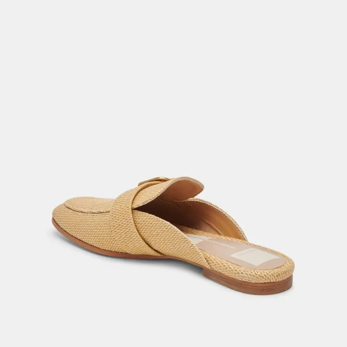 Dolce Vita Santel Flats Honey Raffia Women Flats and Loafers