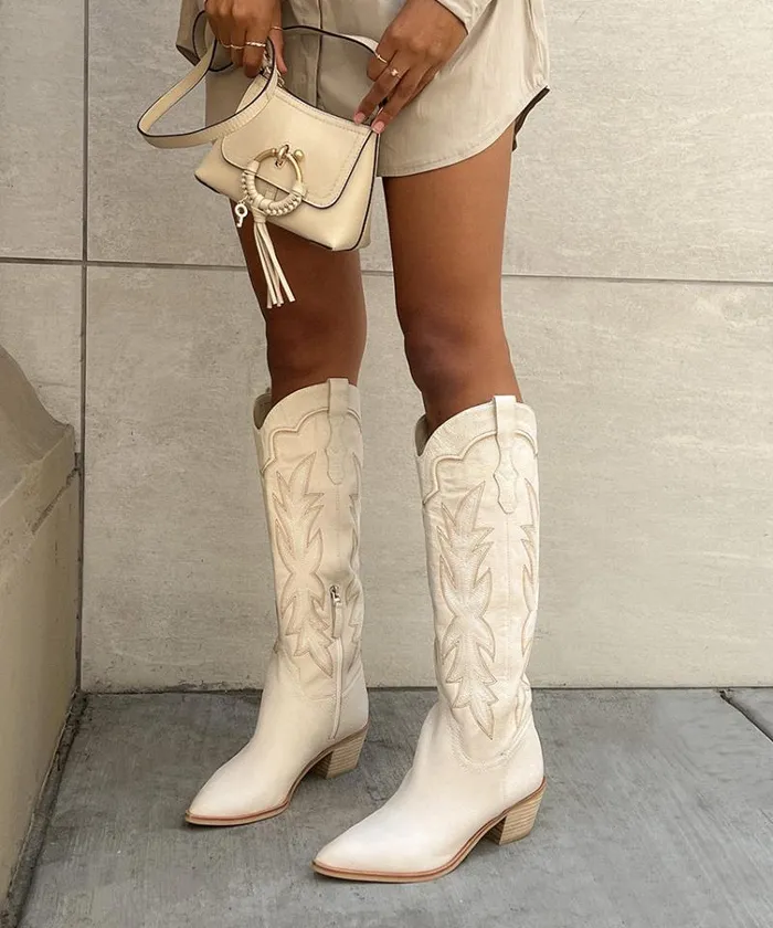 Dolce Vita Shiren Boots Sand Nubuck Women Boots and Booties