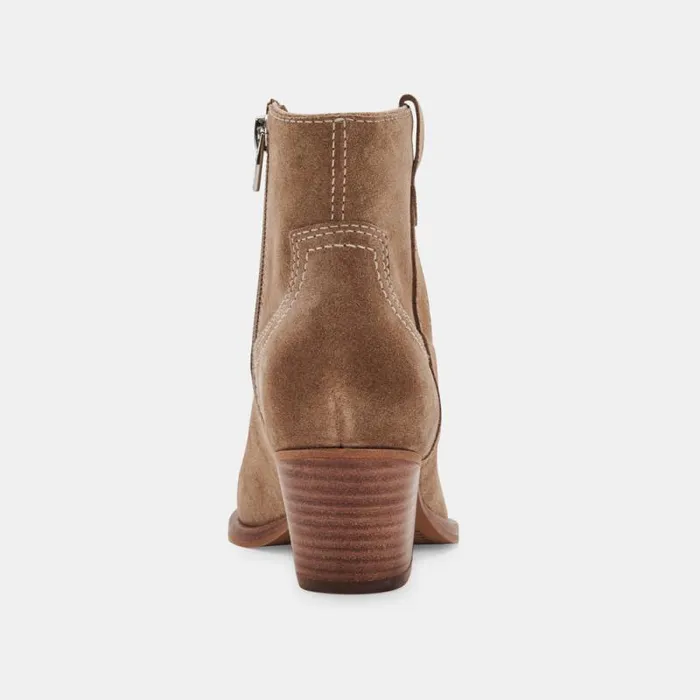 Dolce Vita Silma Booties Truffle Suede Women Boots and Booties