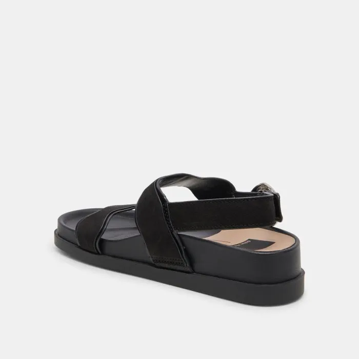 Dolce Vita Sindy Sandals Black Nubuck Women Sandals